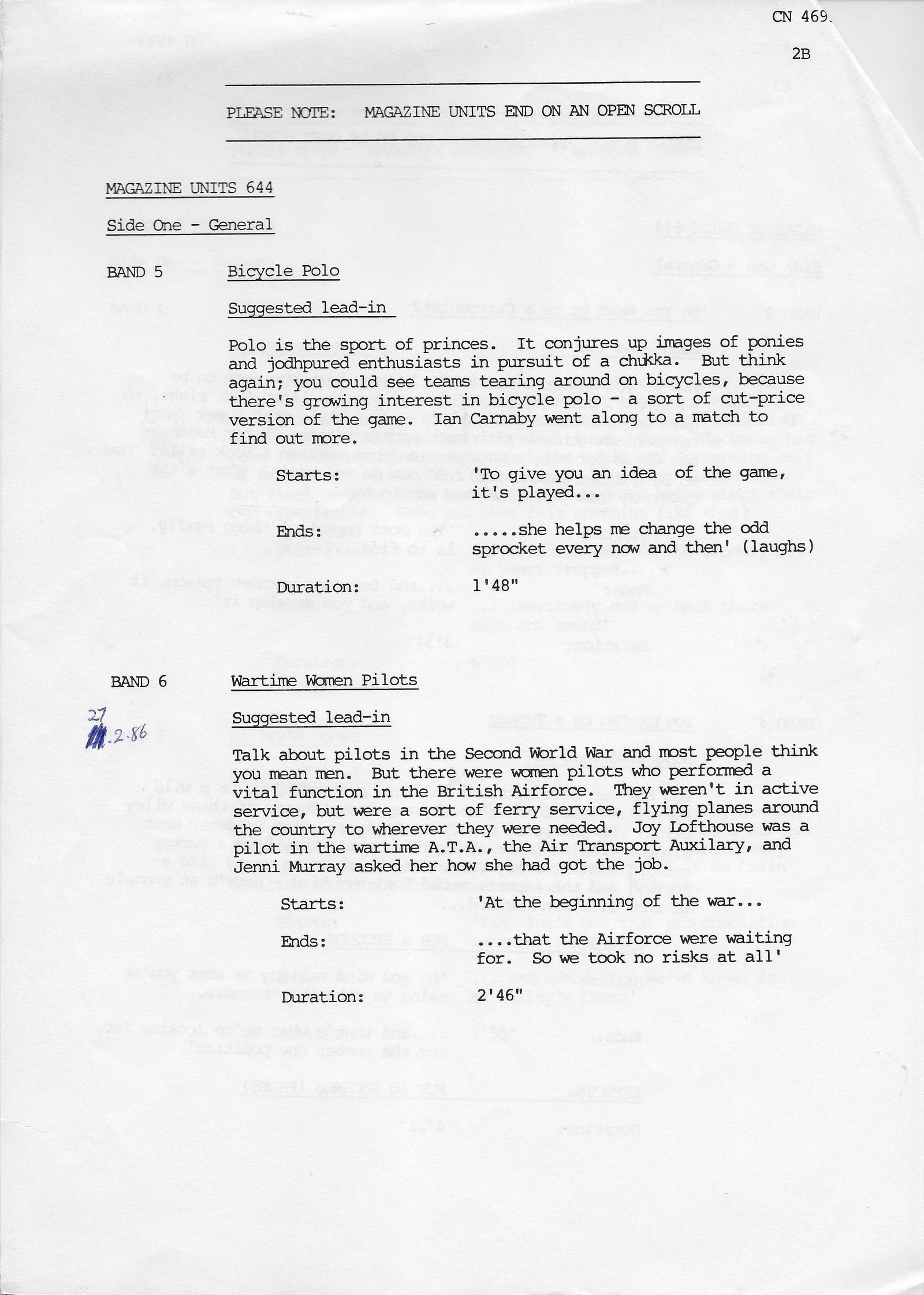 Inserts from CN 4693